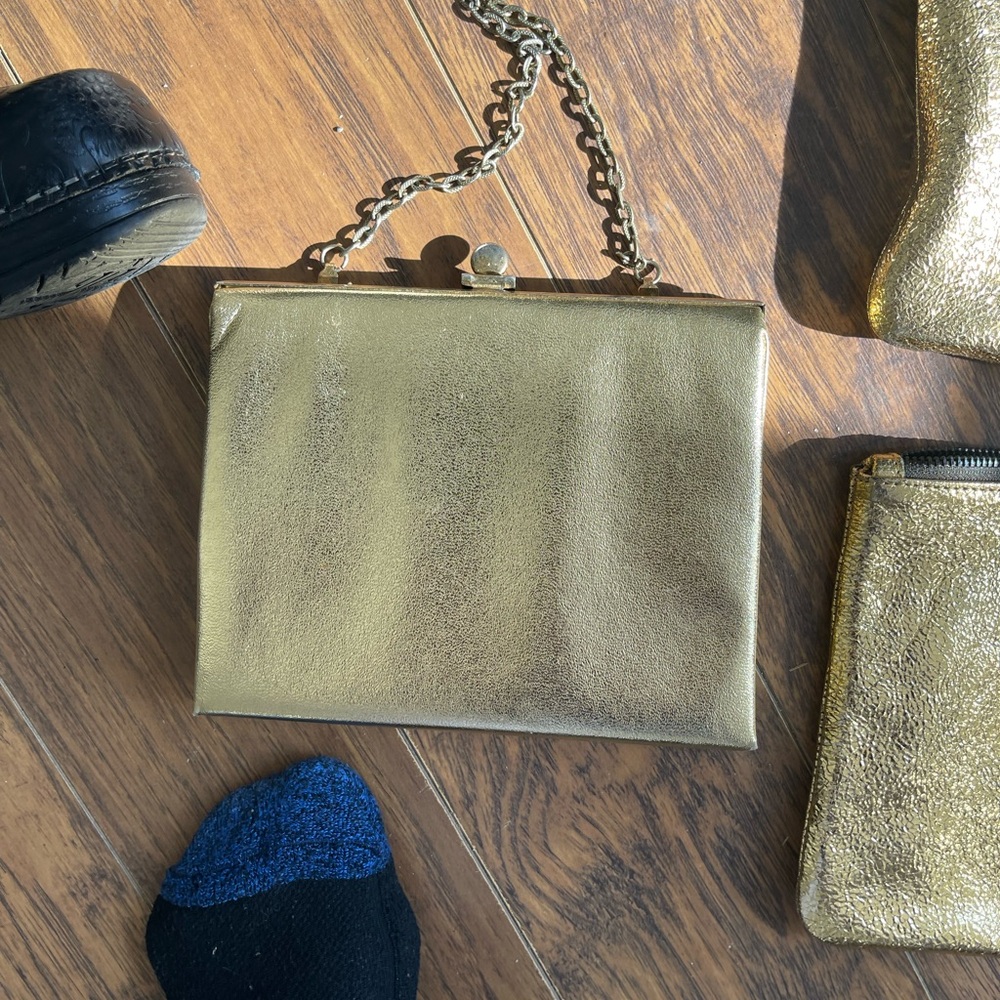 Gold Chain Clutch Bag
